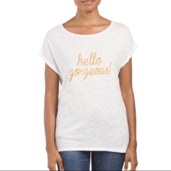 Anthropologie W5 “Hello Gorgeous” Tee - Picture 2 of 6